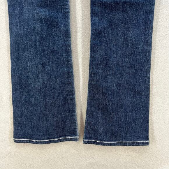 Miss Me Jeans Women's 27 (4) Blue Signature Boot Flower Sequin Pockets Blingy - Picture 6 of 15